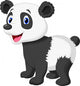 Cute Panda Bear Cartoon Wall Decal