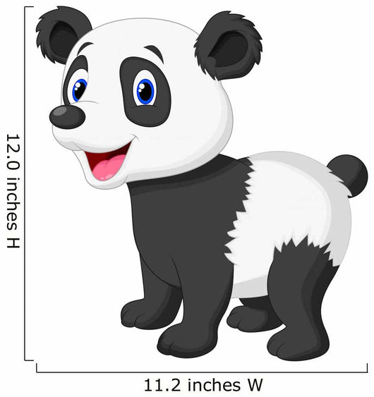 Cute Panda Bear Cartoon Wall Decal
