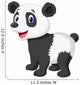 Cute Panda Bear Cartoon Wall Decal
