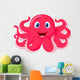 Cute octopus cartoon Wall Decal