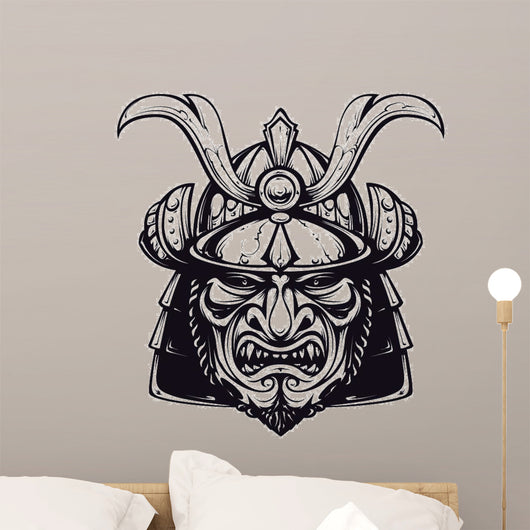 Samurai mask clip-art Wall Decal