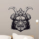 Samurai mask clip-art Wall Decal