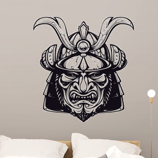 Samurai mask clip-art Wall Decal