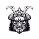 Samurai mask clip-art Wall Decal