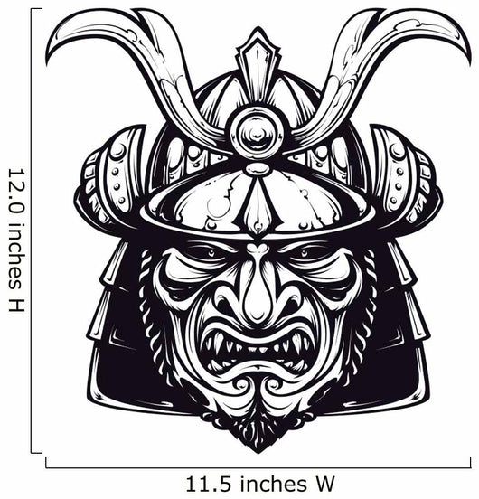 Samurai mask clip-art Wall Decal