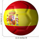 Spanish Soccer Ball Type Wall Decal