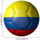 Colombian Soccer Ball Type Wall Decal
