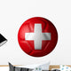 Swiss Soccer Ball Type Wall Decal