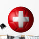 Swiss Soccer Ball Type Wall Decal
