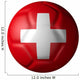 Swiss Soccer Ball Type Wall Decal