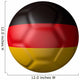German Soccer Ball Type Wall Decal
