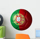 Portuguese Soccer Ball Type Flag Wall Decal