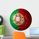 Portuguese Soccer Ball Type Flag Wall Decal