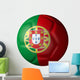 Portuguese Soccer Ball Type Flag Wall Decal