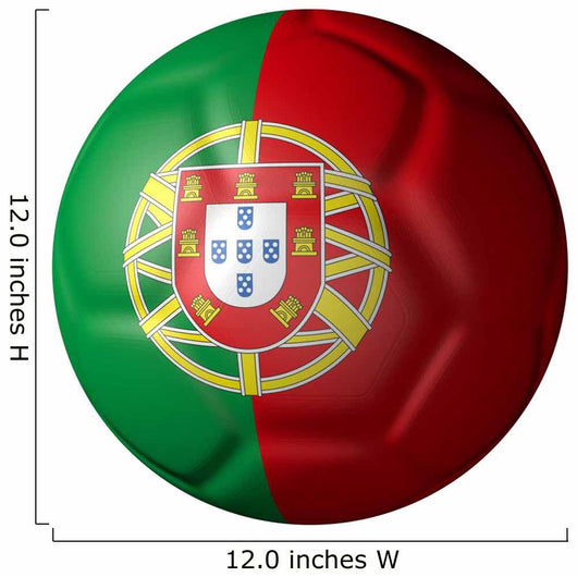 Portuguese Soccer Ball Type Flag Wall Decal