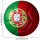 Portuguese Soccer Ball Type Flag Wall Decal