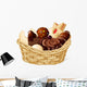 Christmas still life with basket full of cookies isolated Wall Decal