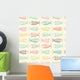 Fishes Seamless Pattern Wall Decal Design 3