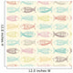Fishes Seamless Pattern Wall Decal Design 3
