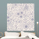 Seamless Floral Pattern Wall Decal Design 9