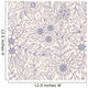 Seamless Floral Pattern Wall Decal Design 9
