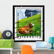 Postage Stamp Austria 2002 Cow in Pasture, Tyrol Province Wall Mural