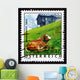 Postage Stamp Austria 2002 Cow in Pasture, Tyrol Province Wall Mural