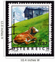 Postage Stamp Austria 2002 Cow in Pasture, Tyrol Province Wall Mural