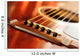 Acoustic guitar bridge and strings close up Wall Mural