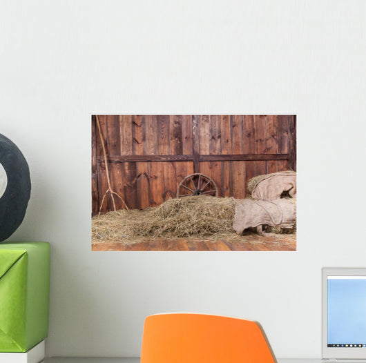 Wood and hay background 