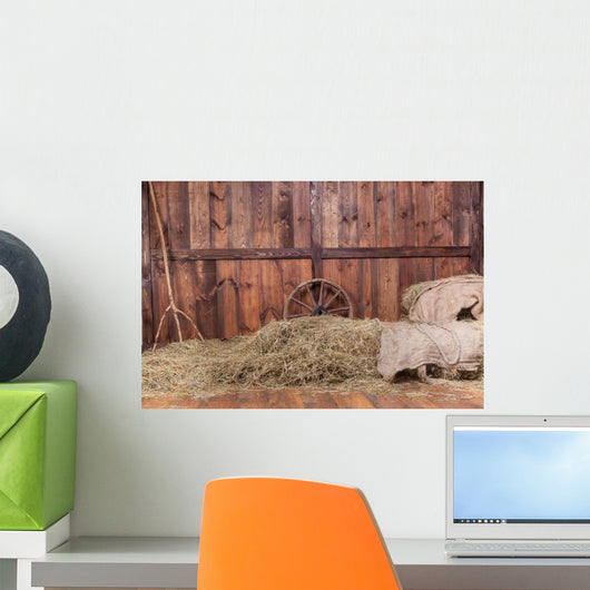 Wood and hay background 