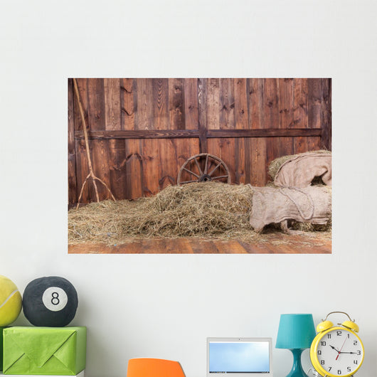 Wood and hay background 