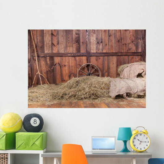Wood and hay background 