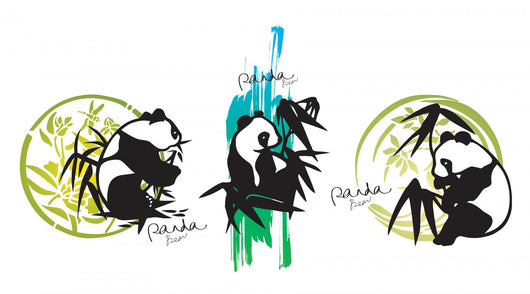 all pandas love bamboos Wall Decal