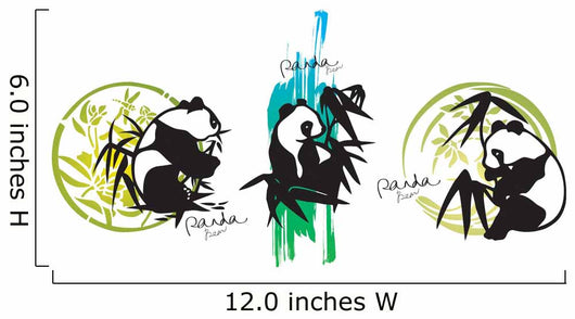 all pandas love bamboos Wall Decal