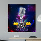 Vintage Microphone Wall Mural