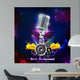 Vintage Microphone Wall Mural