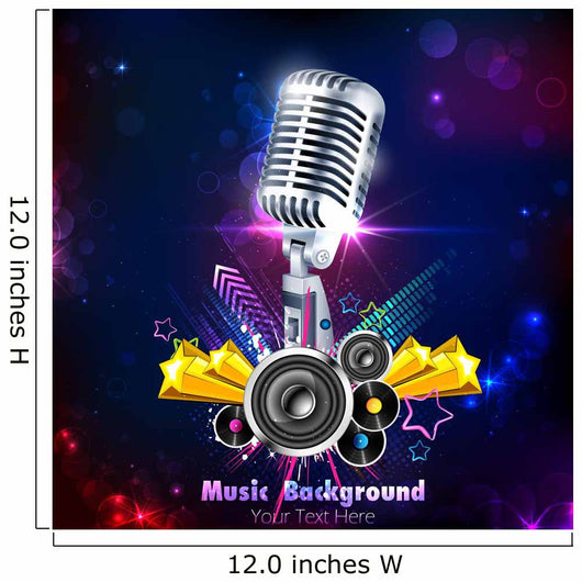 Vintage Microphone Wall Mural