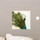 Detailed Peacock Wall Mural