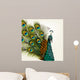Detailed Peacock Wall Mural