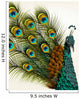 Detailed Peacock Wall Mural