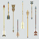 Vector set of colorful ethnic arrows 