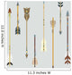 Vector set of colorful ethnic arrows 