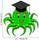Funny Cartoon Octopus Magister Wall Decal