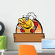 cartoon of fish chef Wall Decal