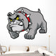classic bulldog pose Wall Decal