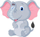 Cute baby elephant cartoon Wall Decal