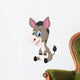 Cute baby donkey cartoon Wall Decal