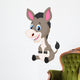 Cute baby donkey cartoon Wall Decal