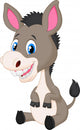 Cute baby donkey cartoon Wall Decal
